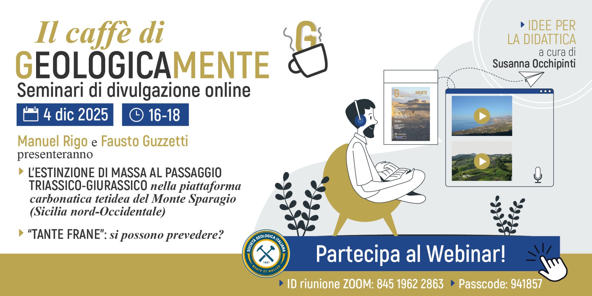 Il Caff&egrave; di Geologicamente - Seminari di approfondimento online