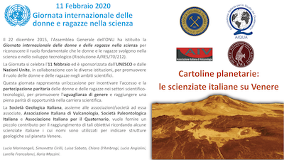 11 Febbraio 2020 - Giornata internazionale delle donne e ragazze nella scienza