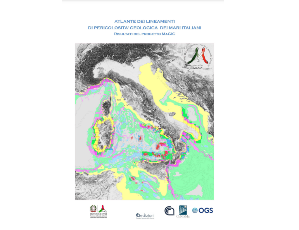 Pubblicato l"Atlante degli elementi di pericolosit&agrave; dei mari italiani", risultato del Progetto Magic (Marine Geohazards along the Italian Coasts, 2008-2013), finanziato dal Dipartimento di Protezione Civile e coordinato da CNR IGAG.