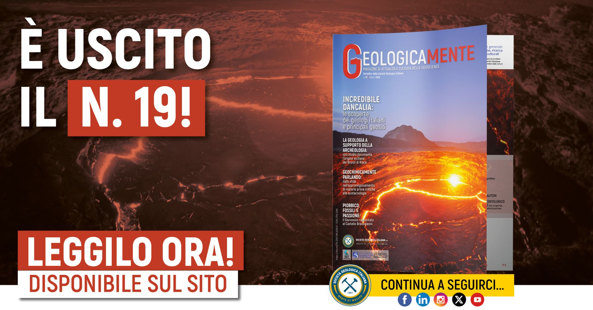 Geologicamente n. 19 &egrave; online