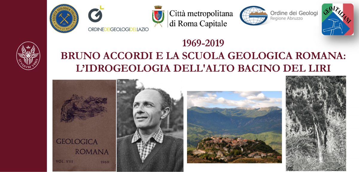 1969-2019 - Bruno Accordi e la Scuola Geologica Romana: l'idrogeologia dell'Alto Bacino del Liri