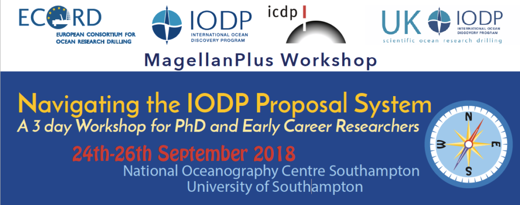 MagellanPlus Workshop Navigating the IODP Proposal System (Southampton, 24-26 Sept 2018)