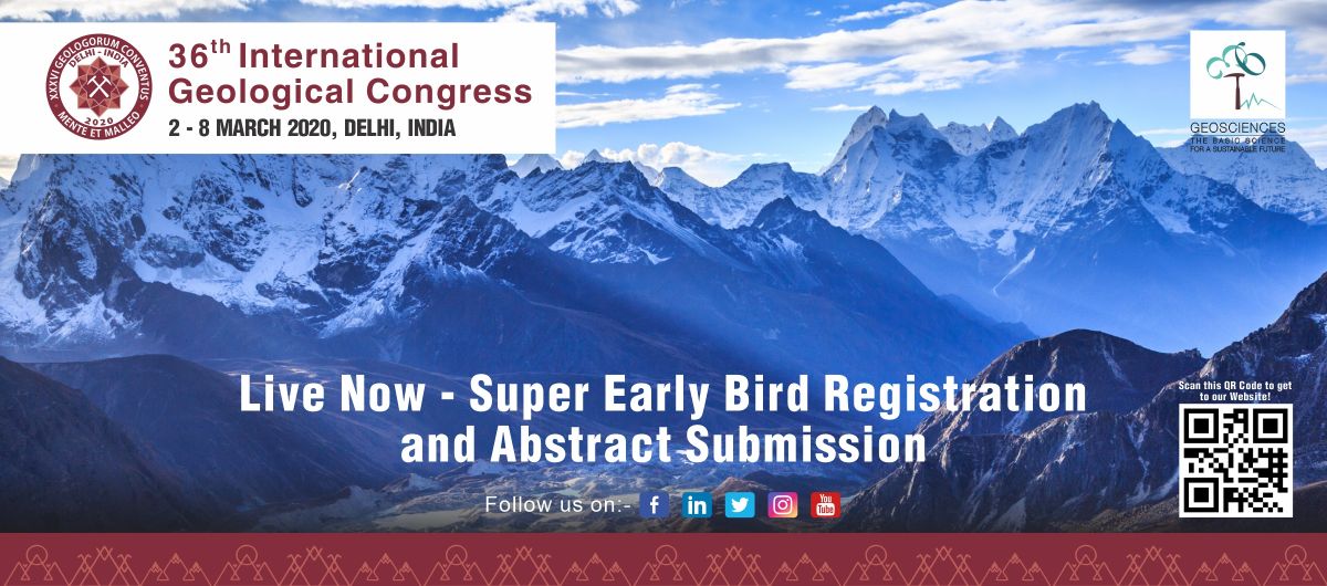 36th International Geological Congress - Super Early Bird Registration and Abstract Submission