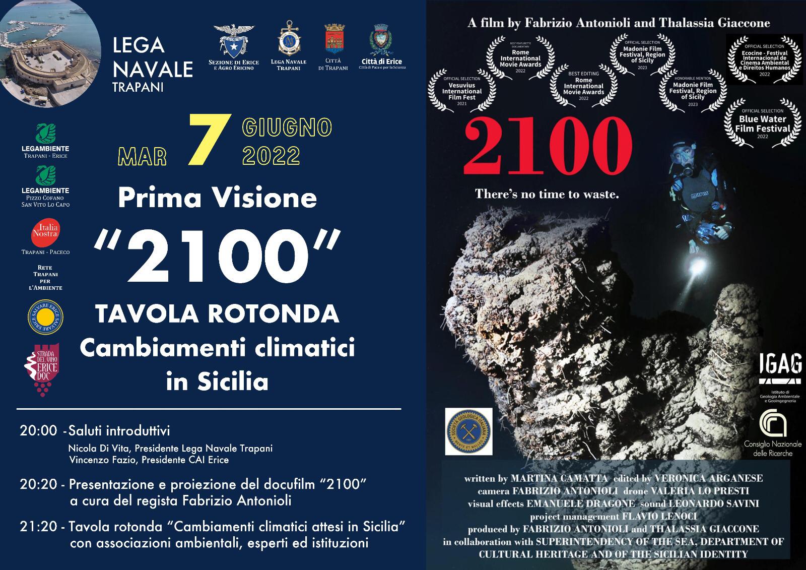 Prima visione Docufilm '2100'