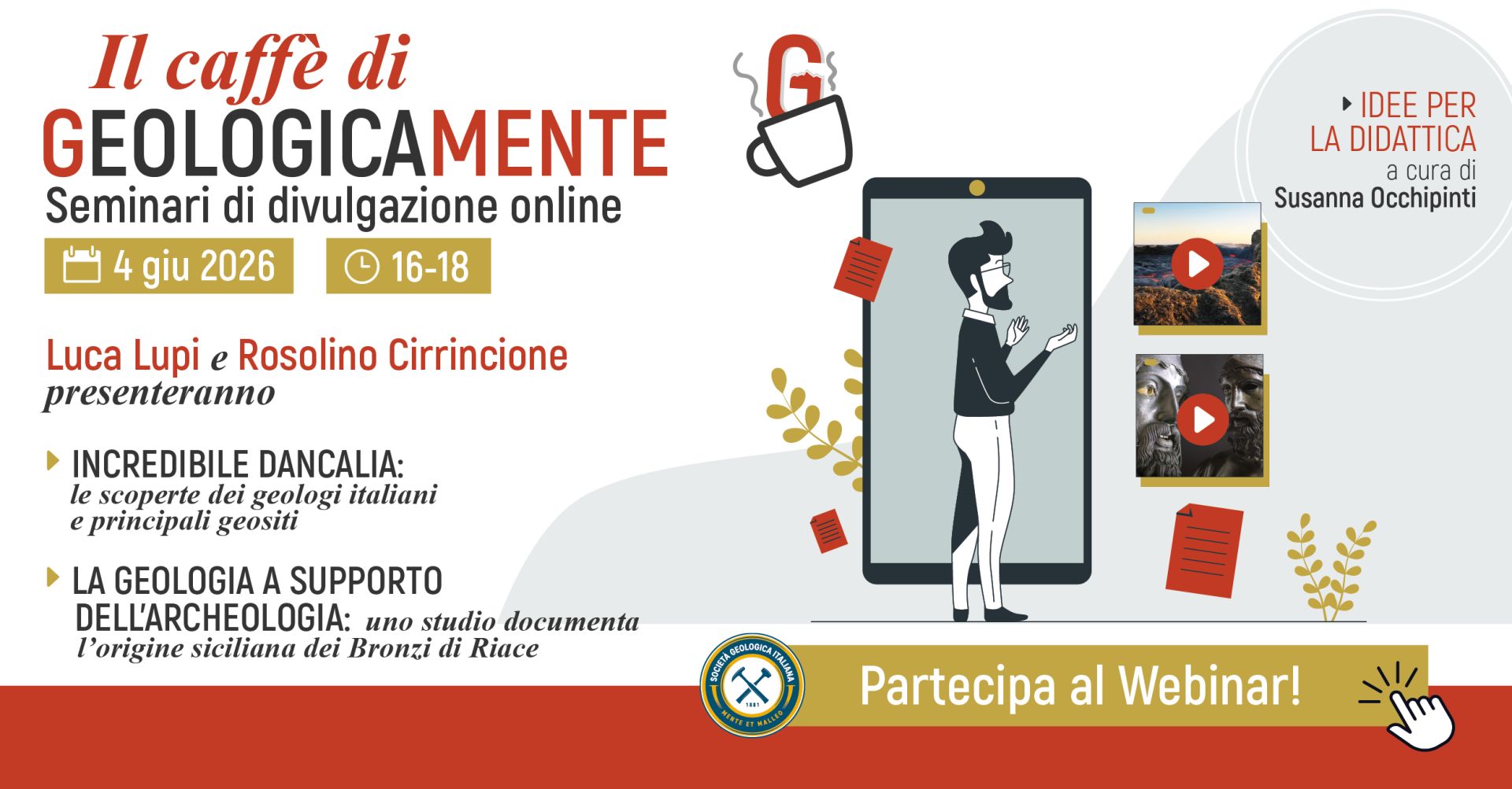 Il Caff&egrave; di Geologicamente - Seminari di approfondimento online