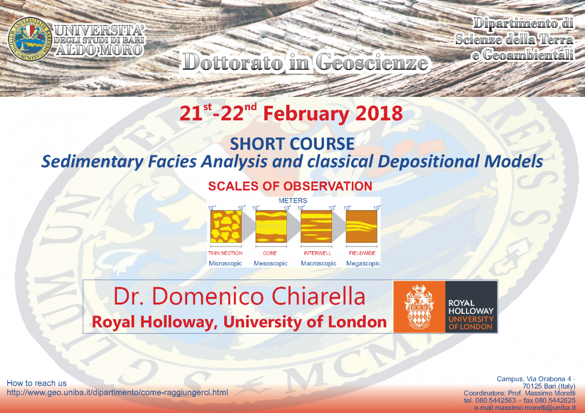 Short course - Sedimentary Facies Analysis and classical Depositional Models