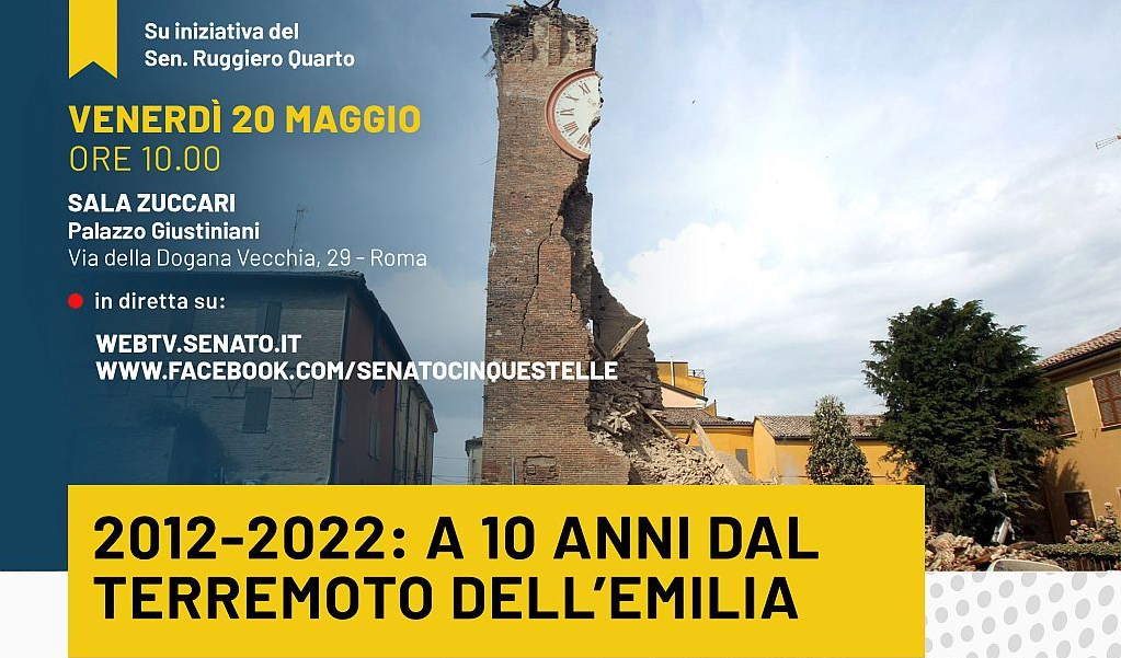 2012-2022: a 10 anni dal terremoto dell'Emilia