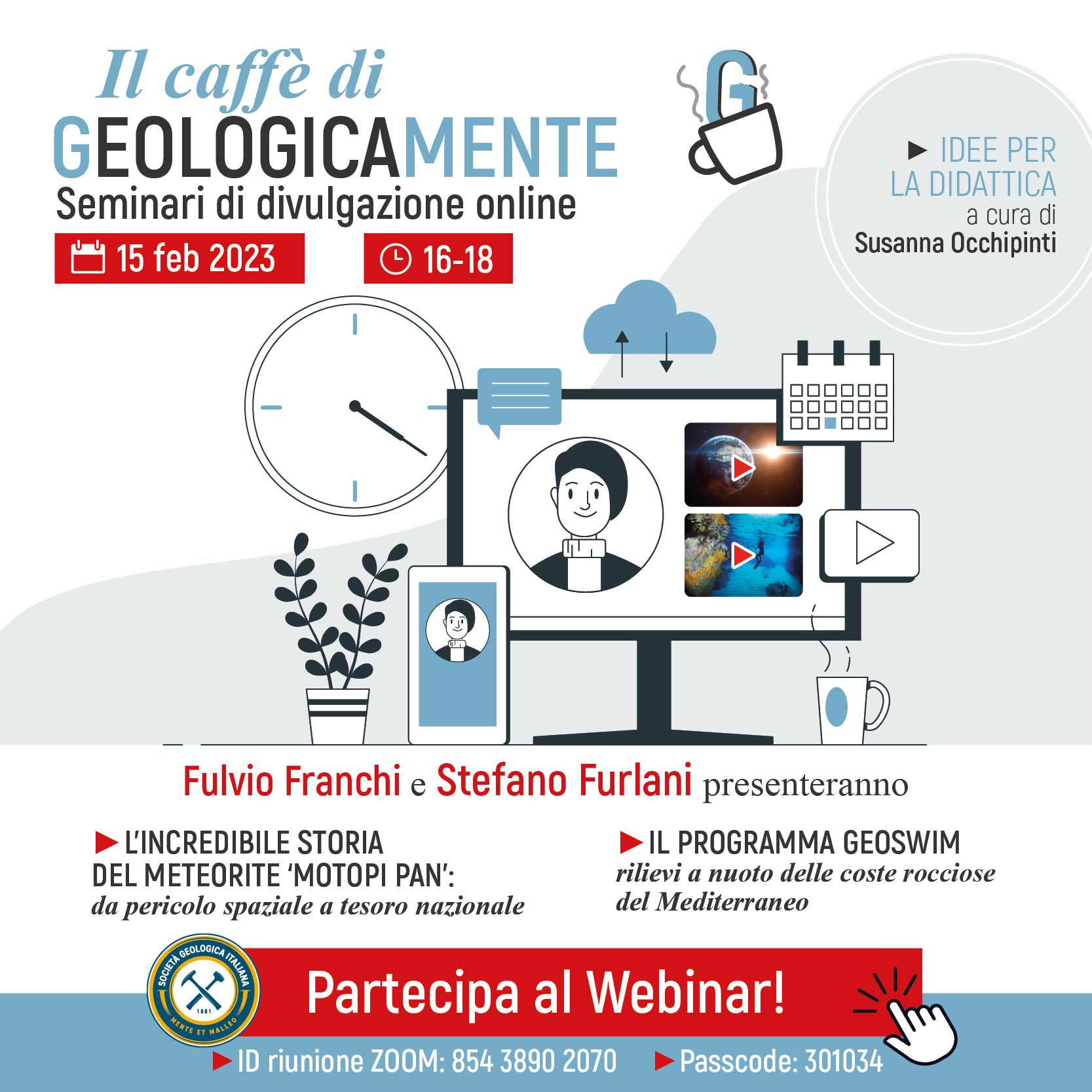 IL CAFF&Egrave; DI GEOLOGICAMENTE - SEMINARI DI APPROFONDIMENTO ONLINE