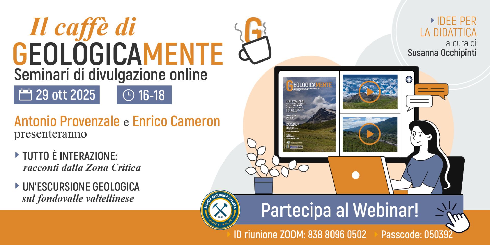 Il Caff&egrave; di Geologicamente - Seminari di approfondimento online