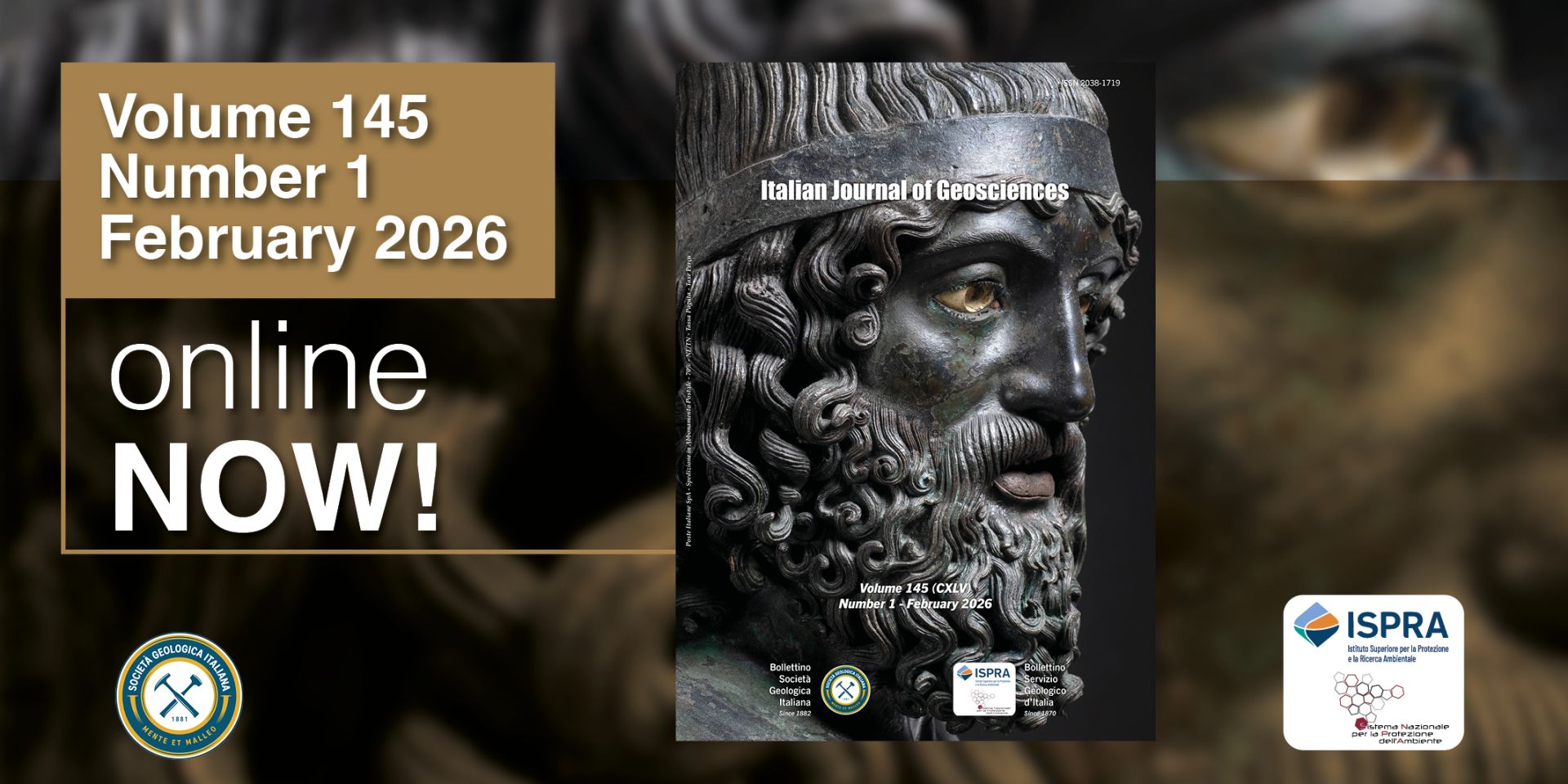 Pubblicazione del volume 145 n. 1 dell'Italian Journal of Geosciences