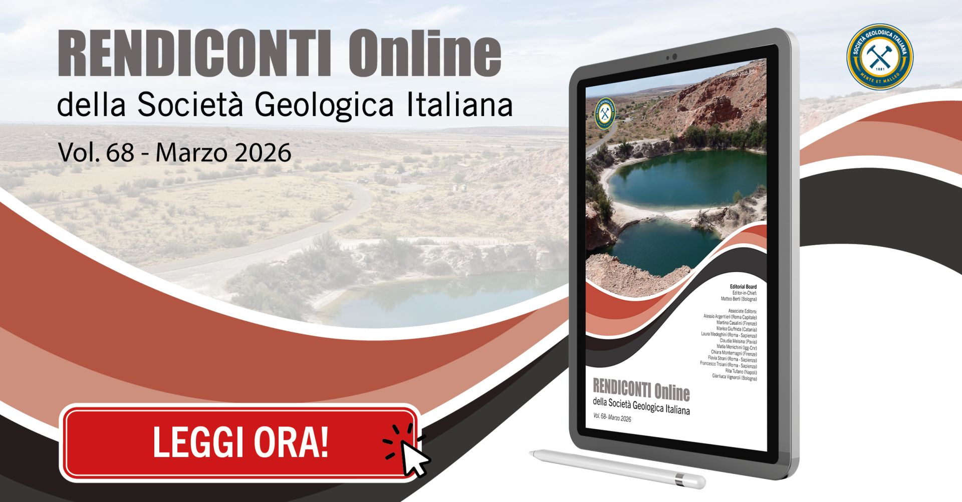 Pubblicazione del volume 68 dei Rendiconti Online SGI