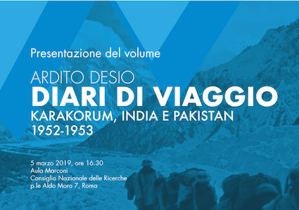 Presentazione del libro di Ardito Desio 'Diari di viaggio. Karakorum, India e Pakistan 1952 e 1953'